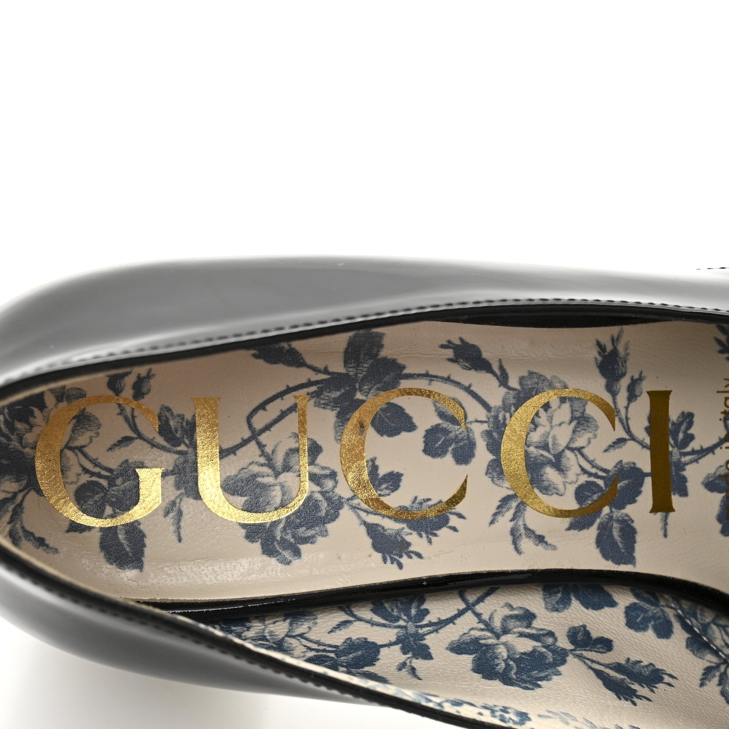 Gucci Vernice GG Victoire 55mm Loafer Pumps 36 Black 8 of 10