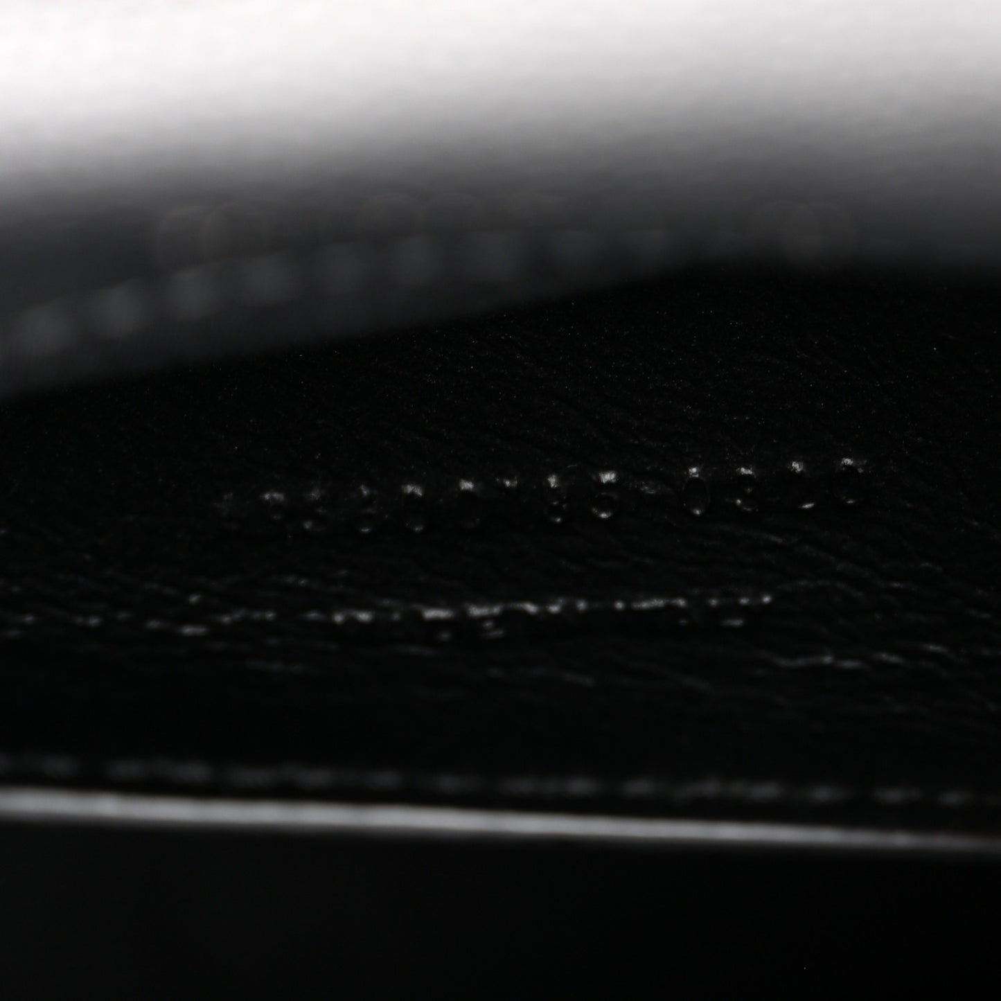 Grain De Poudre Textured Mixed Matelasse Triquilt Medium Monogram Monochrome Satchel Black