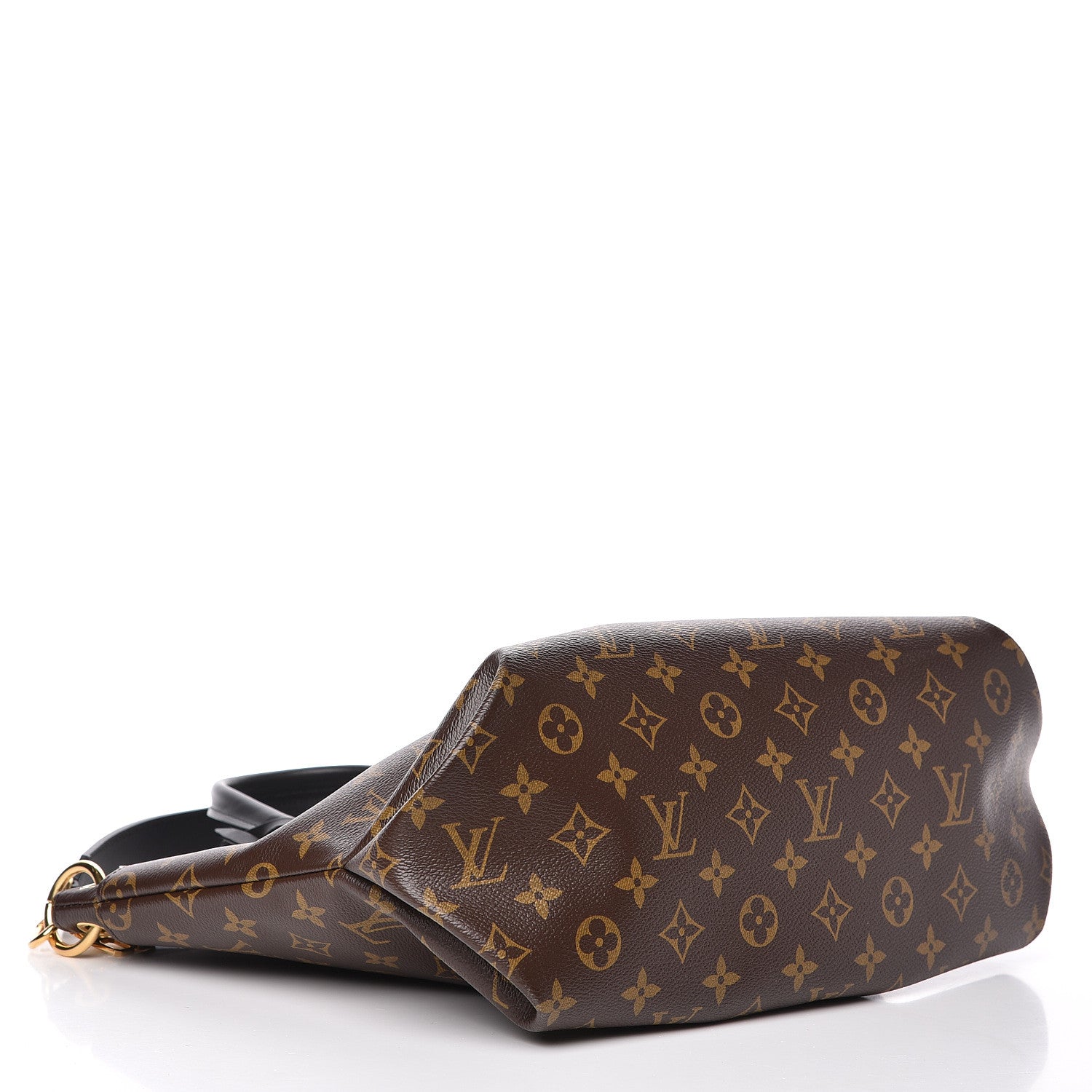 Louis Vuitton Monogram Flower Zipped Tote MM Black 5 of 9