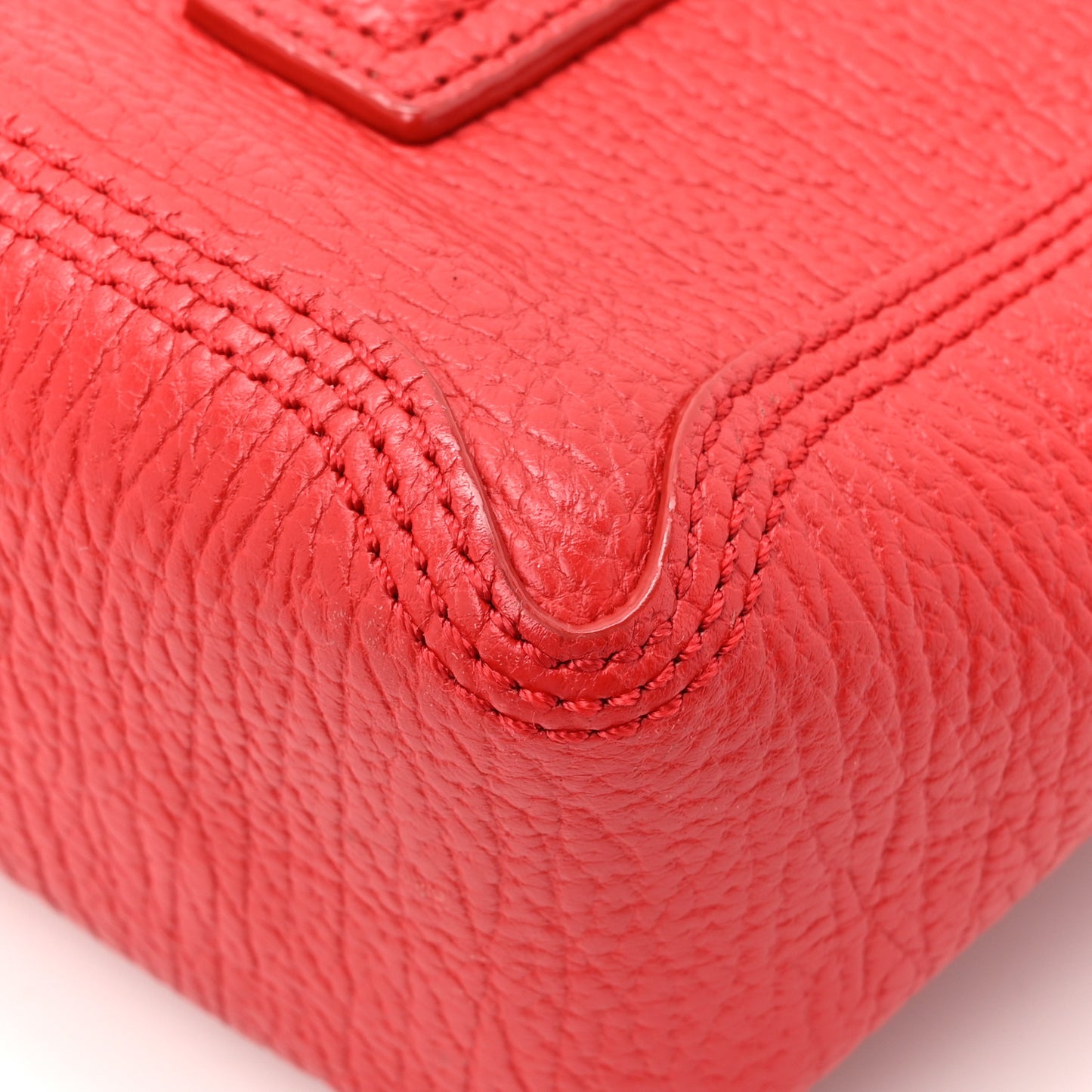 Textured Calfskin Mini Pashli Satchel Red