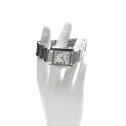 Cartier Stainless Steel 28mm Tank Francaise Automatic Watch 2 of 6