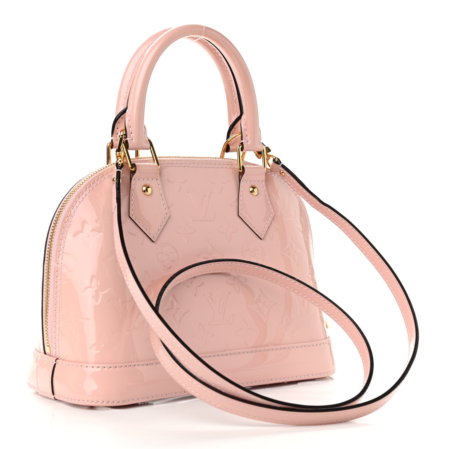 Louis Vuitton Vernis Alma BB Rose Ballerine 3 of 9