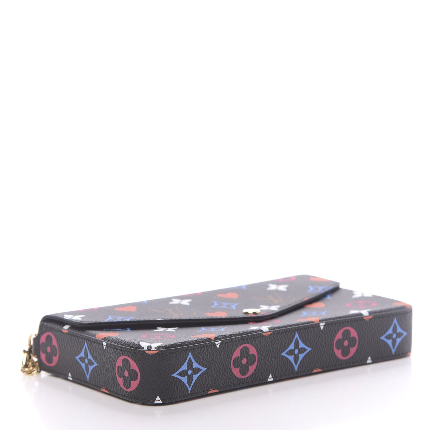 Louis Vuitton Game On Felicie Chain Wallet Black 4 of 10