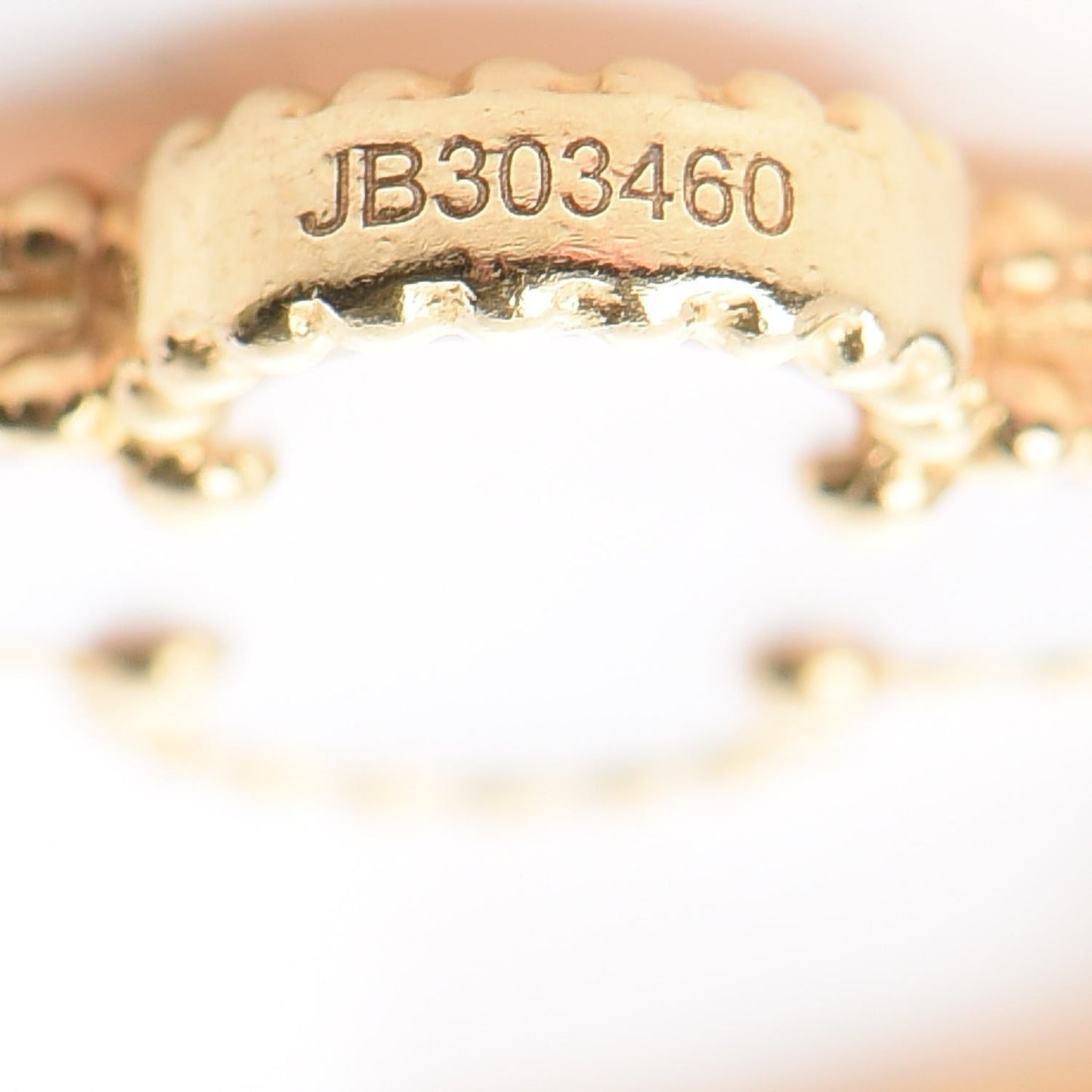 18K Yellow Gold Mother of Pearl 5 Motifs Vintage Alhambra Bracelet