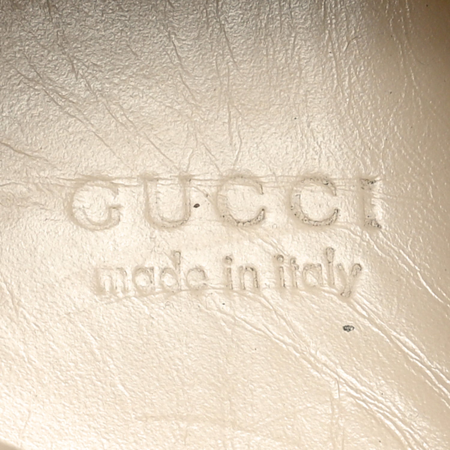 Gucci Calfskin Logo Womens Rhyton Sneakers 37 Ivory 8 of 10
