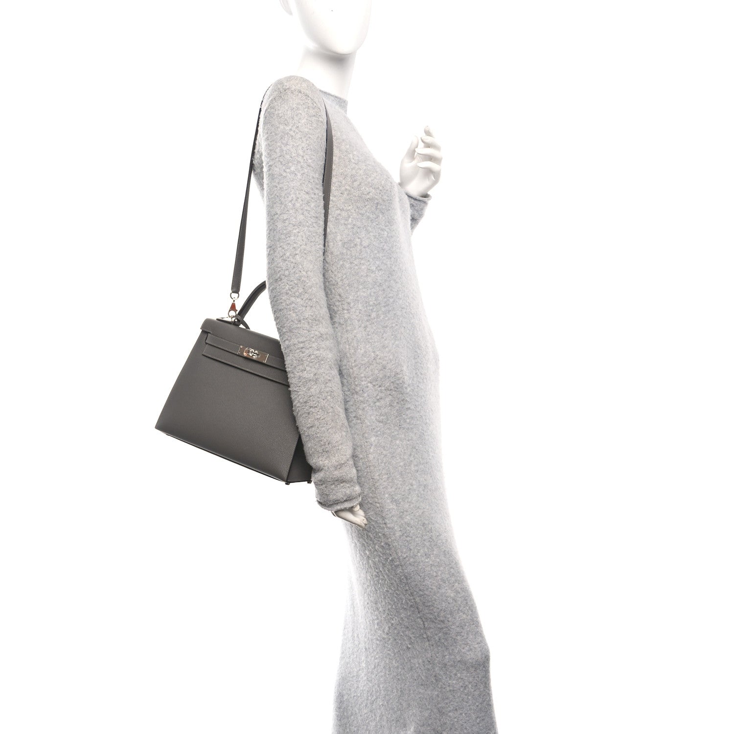 Hermes Epsom Kelly Sellier 28 Gris Misty 2 of 11