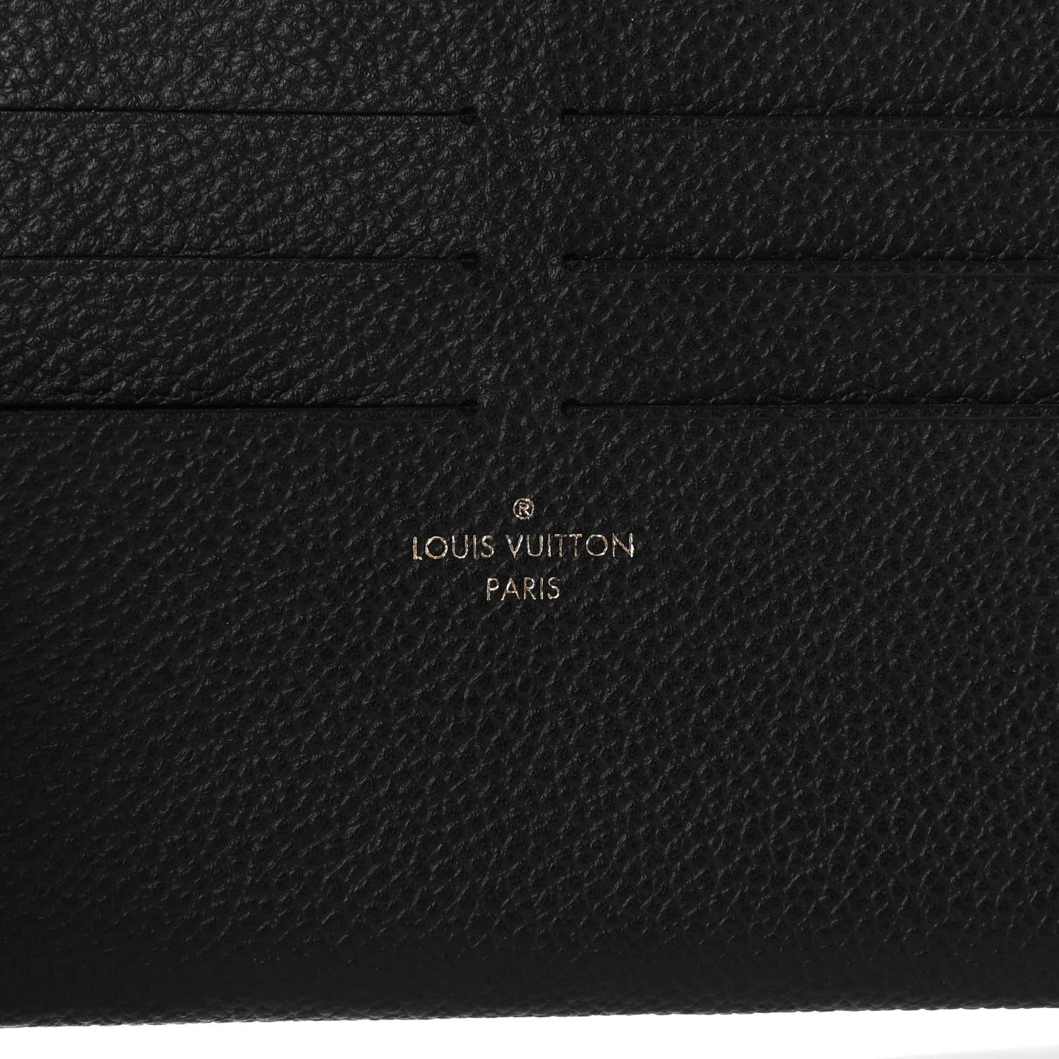 Louis Vuitton Calfskin Felicie Chain Wallet Card Holder Insert Black 6 of 6