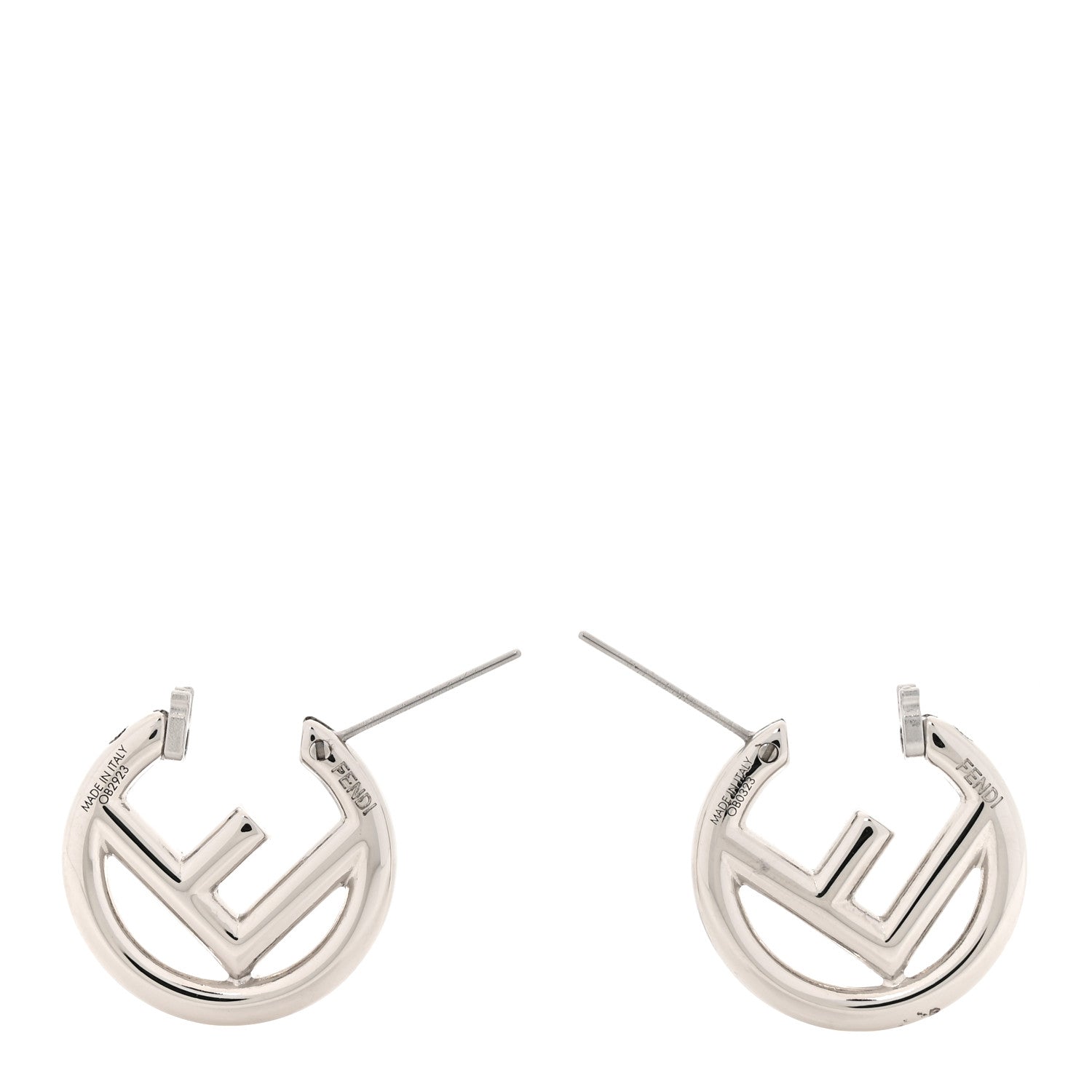 Fendi Metal F is Fendi Hoop Earrings Silver 3 of 4