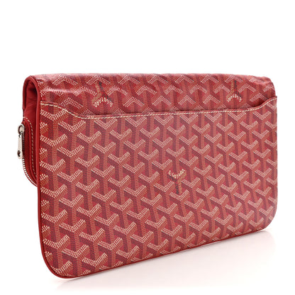Goyard Goyardine Sainte Marie Soft Clutch Red 3 of 8