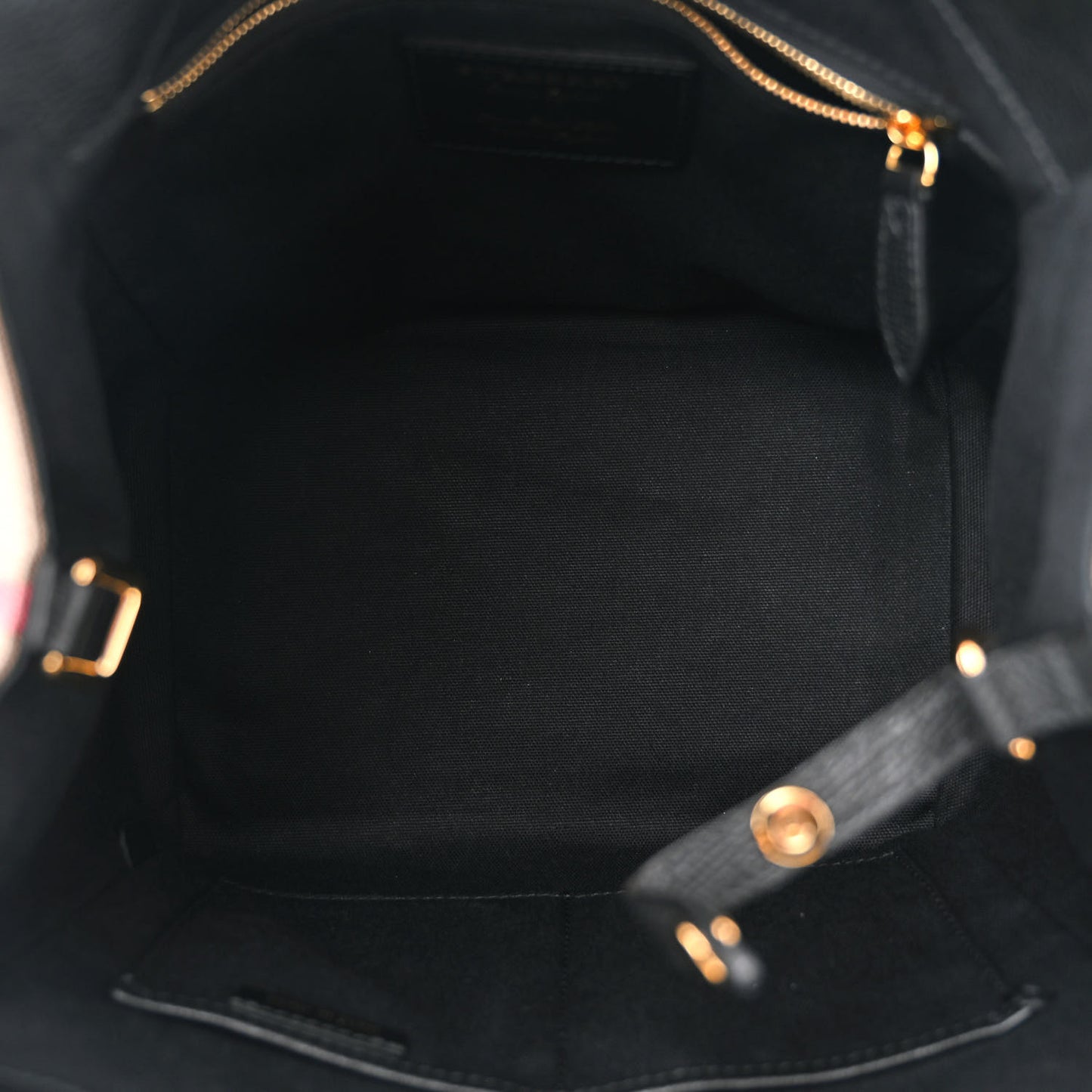 Grainy Calfskin House Check Small Canterbury Black