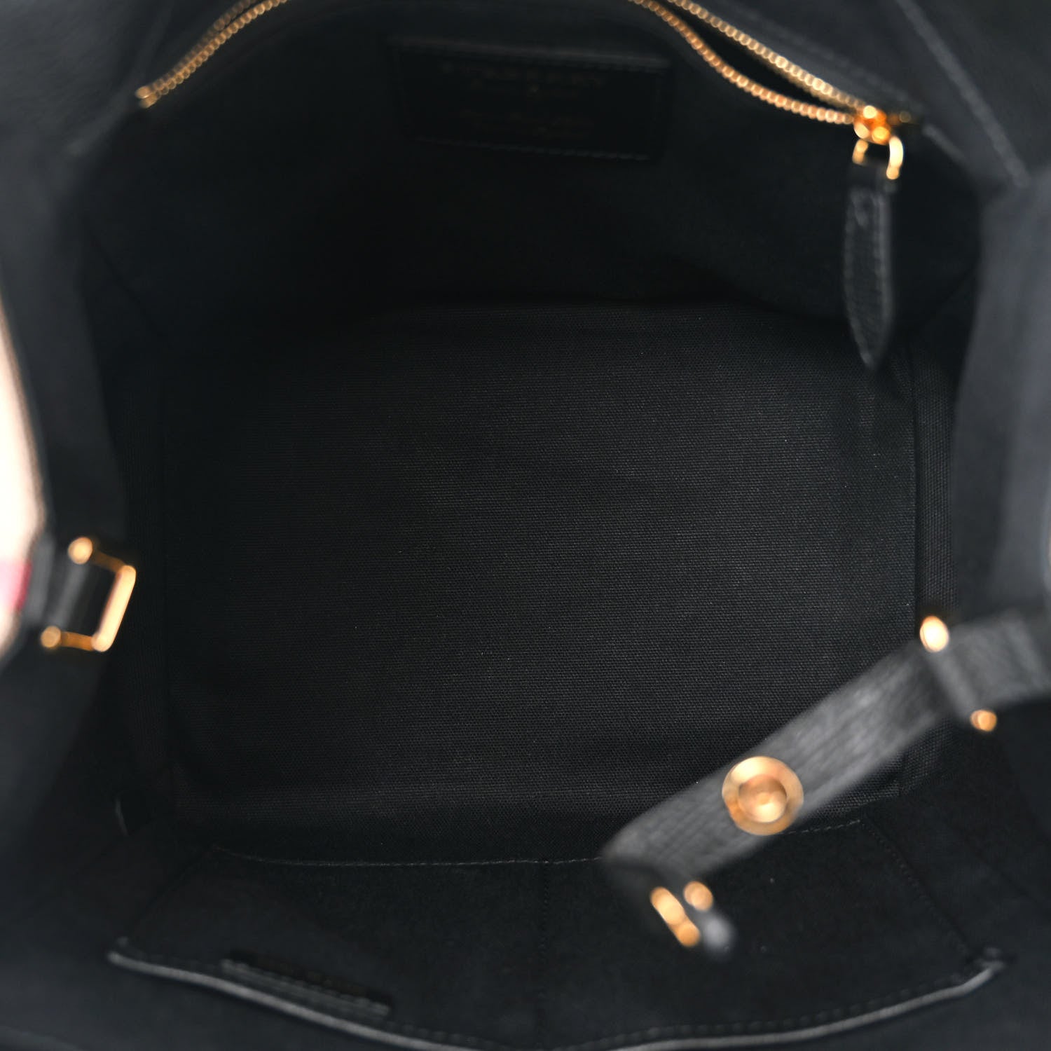 Burberry Grainy Calfskin House Check Small Canterbury Black 5 of 10