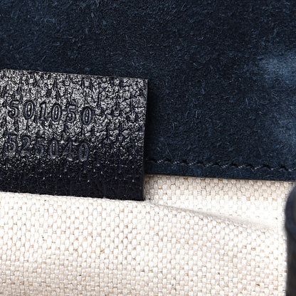 Gucci Suede Web Small Neo Vintage Double Flap Messenger Bag Blue 7 of 13