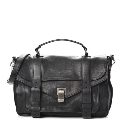 Proenza Schouler Lambskin Medium PS1 Satchel Black 1 of 8