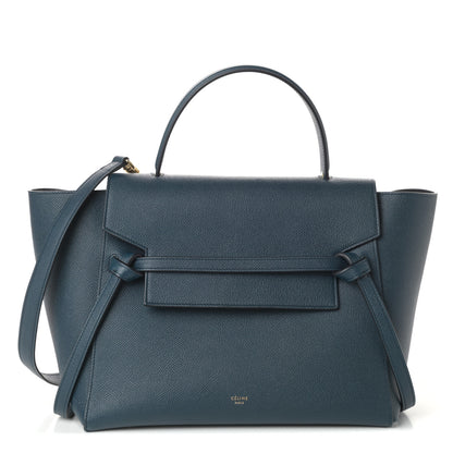 Celine Grained Calfskin Mini Belt Bag Deepsea 1 of 9
