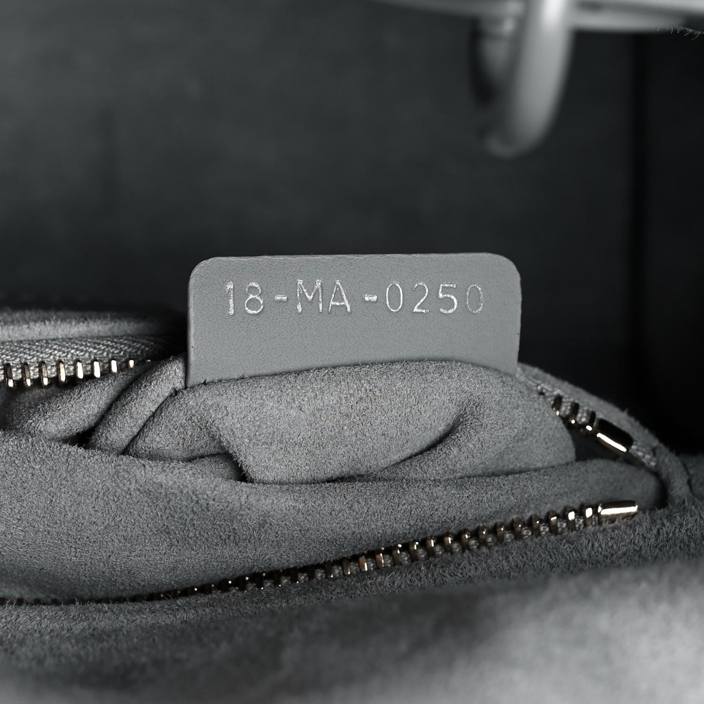 Ultra Matte Calfskin Cannage Small My ABCDior Lady Dior Grey Stone