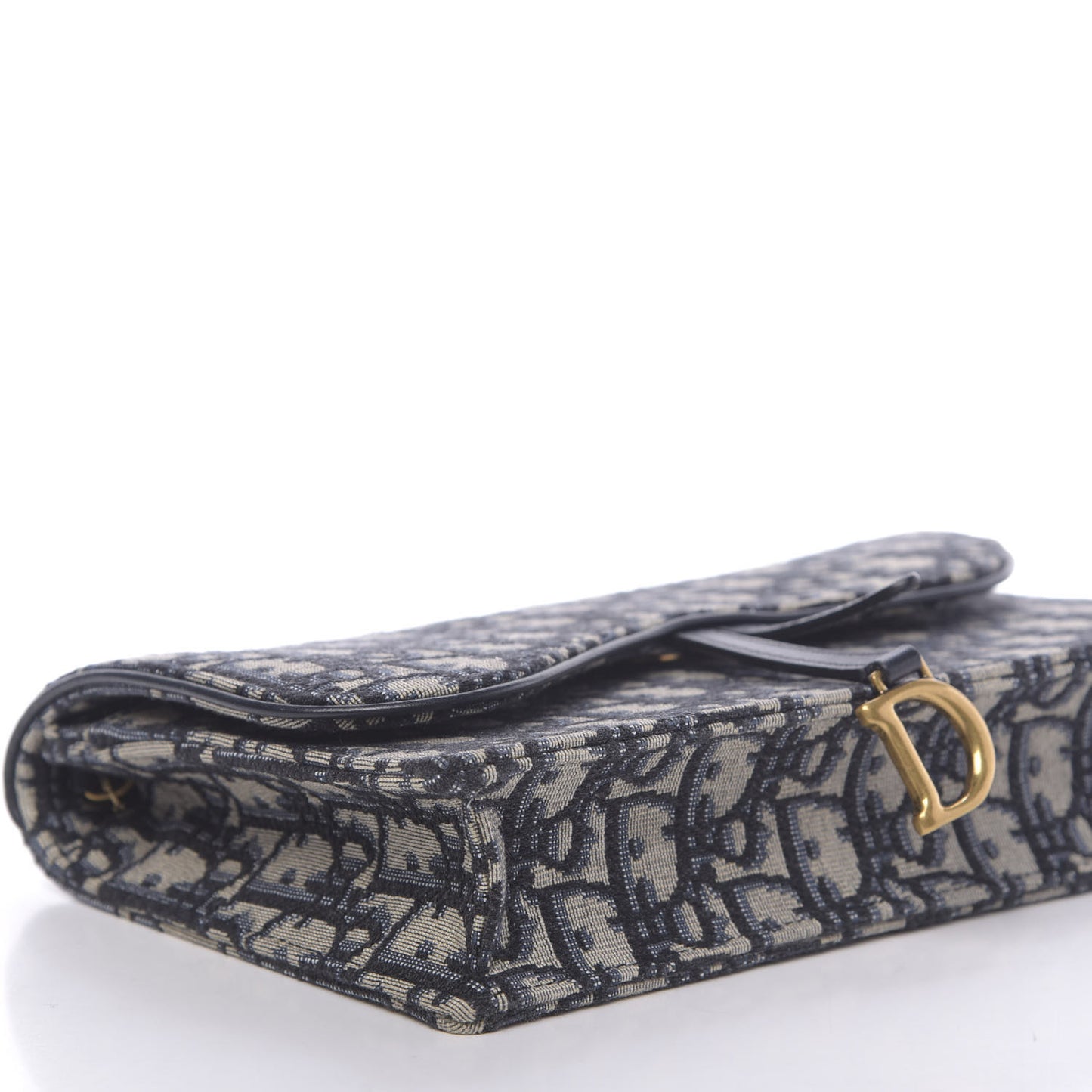 Oblique Saddle Chain Pouch Blue