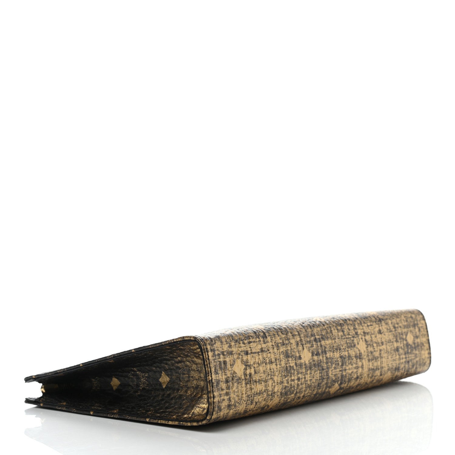 MCM Gradation Visetos Zip Pouch Black Gold 4 of 9