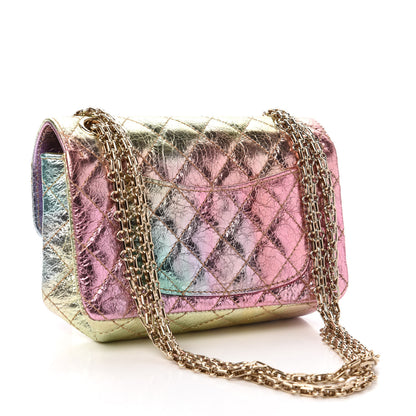 Chanel Metallic Goatskin Quilted Mini 2.55 Reissue Flap Multicolor 3 of 11