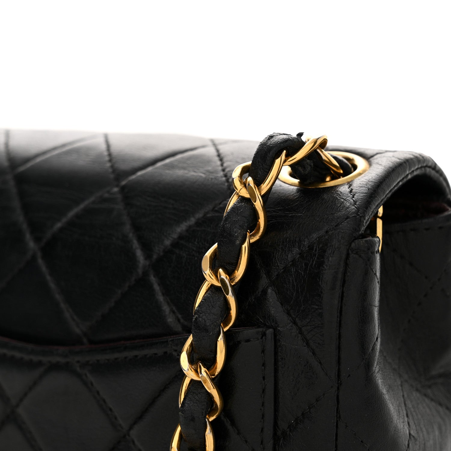 Chanel Lambskin Quilted Mini Square Flap Black 13 of 13