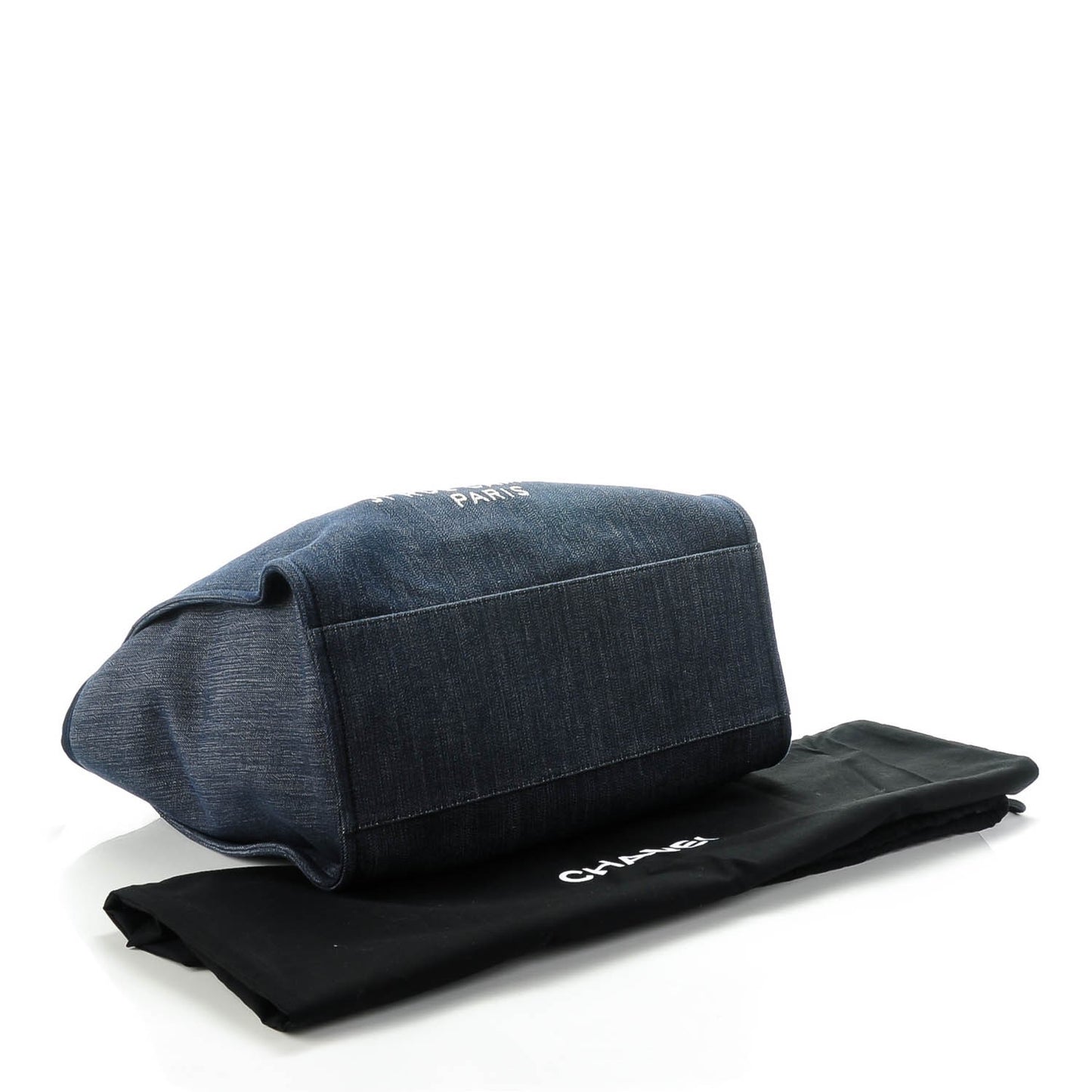 Denim Large Deauville Tote Dark Blue