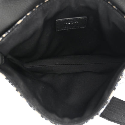 Christian Dior Oblique Saddle Messenger Pouch Beige Black 5 of 10