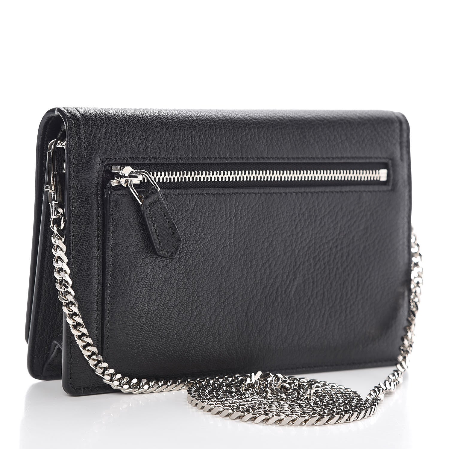 Givenchy Sugar Goatskin Pandora Chain Wallet Black 3 of 9