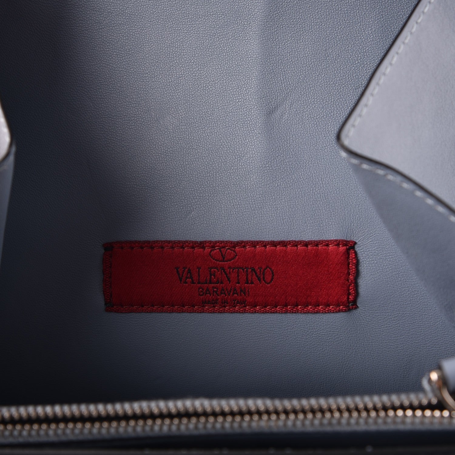 Valentino Garavani Vitello Rockstud Cabana Shoulder Bag London Stone 6 of 7