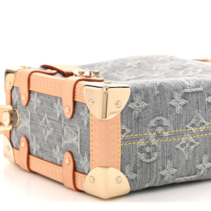 Louis Vuitton Monogram Denim Side Trunk MM Washed Gray 8 of 9