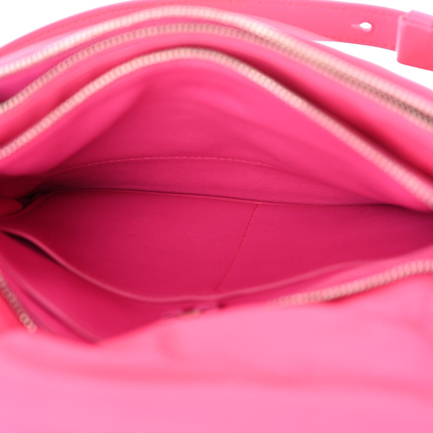 Calfskin Small Viva Bow Shoulder Bag Hot Pink