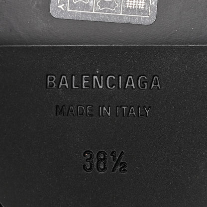 Balenciaga Faux Shearling Cosy BB Mules 38.5 Black 6 of 7