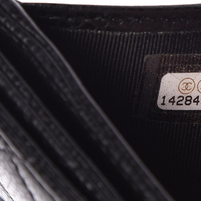Chanel Caviar Quilted Compact French Flap Wallet Black 8 of 10