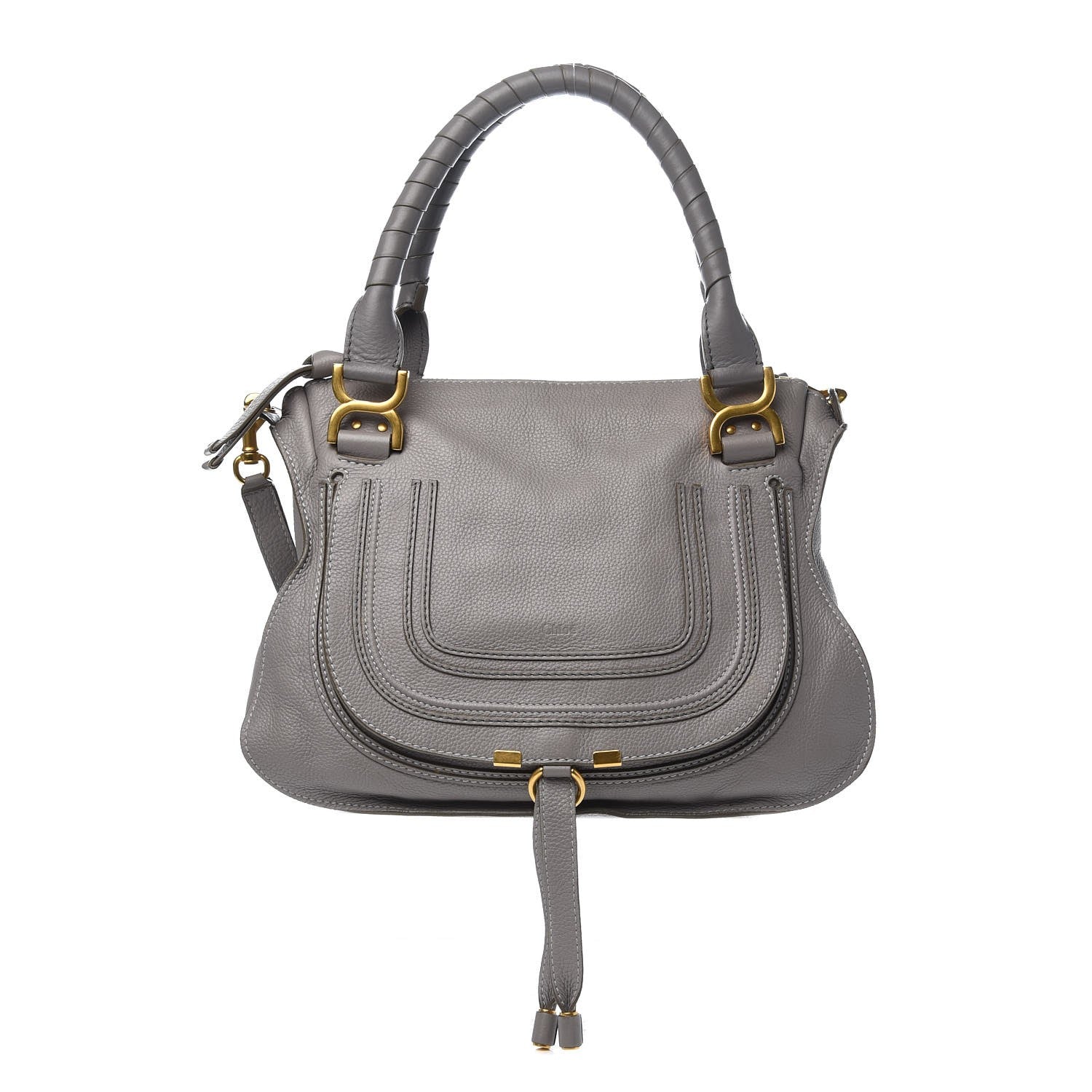 Chloe Calfskin Medium Marcie Satchel Cashmere Grey 1 of 13