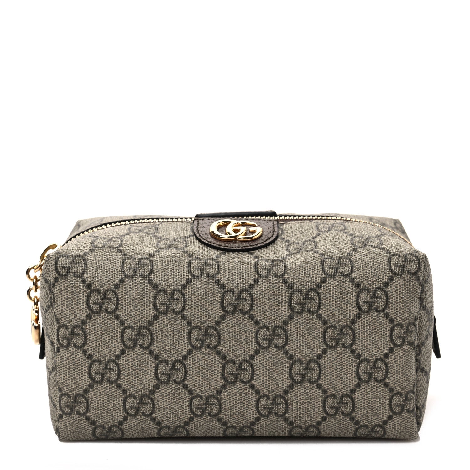 Gucci Soft GG Supreme Monogram Calfskin Medium Ophidia Cosmetic Case Beige Ebony New Acero 1 of 7
