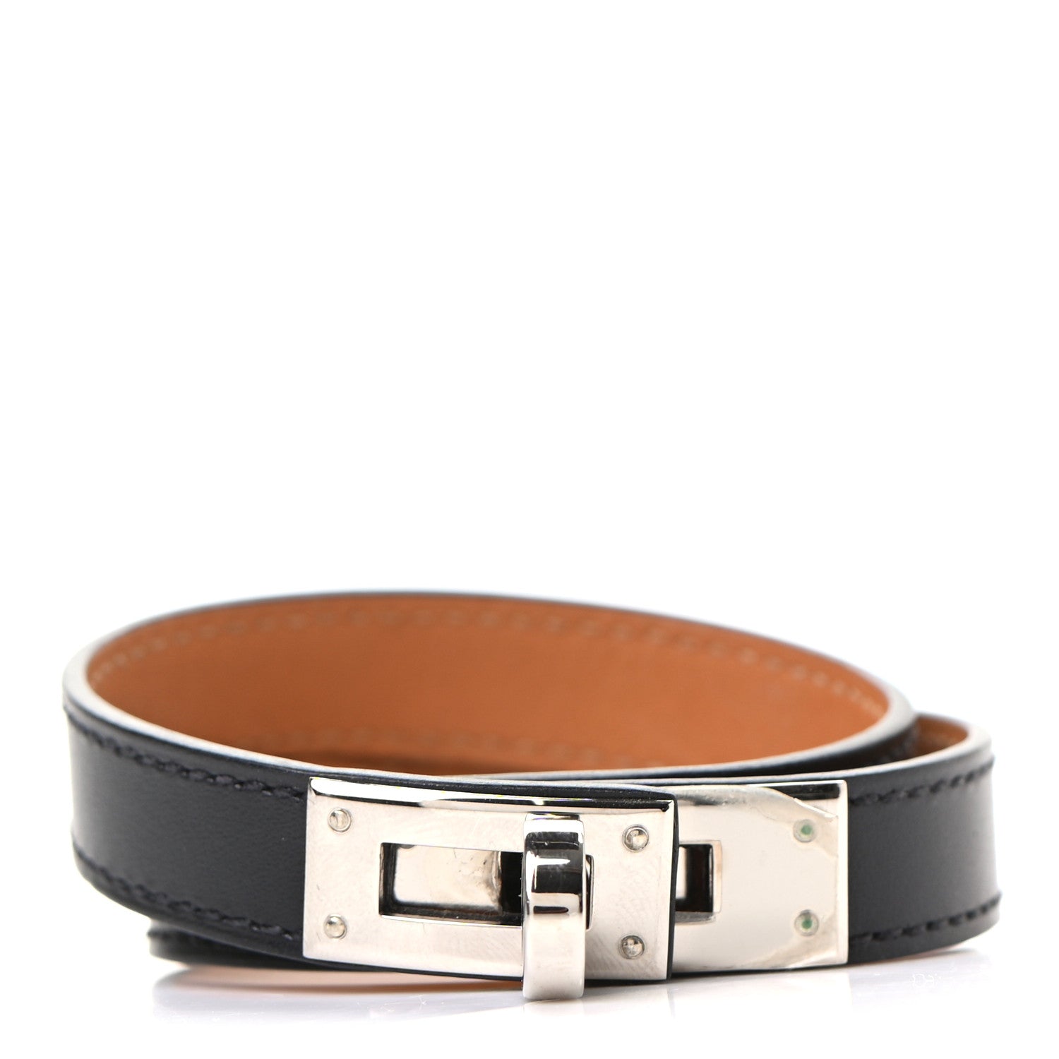 Hermes Swift Kelly Double Tour Bracelet S Black 1 of 5