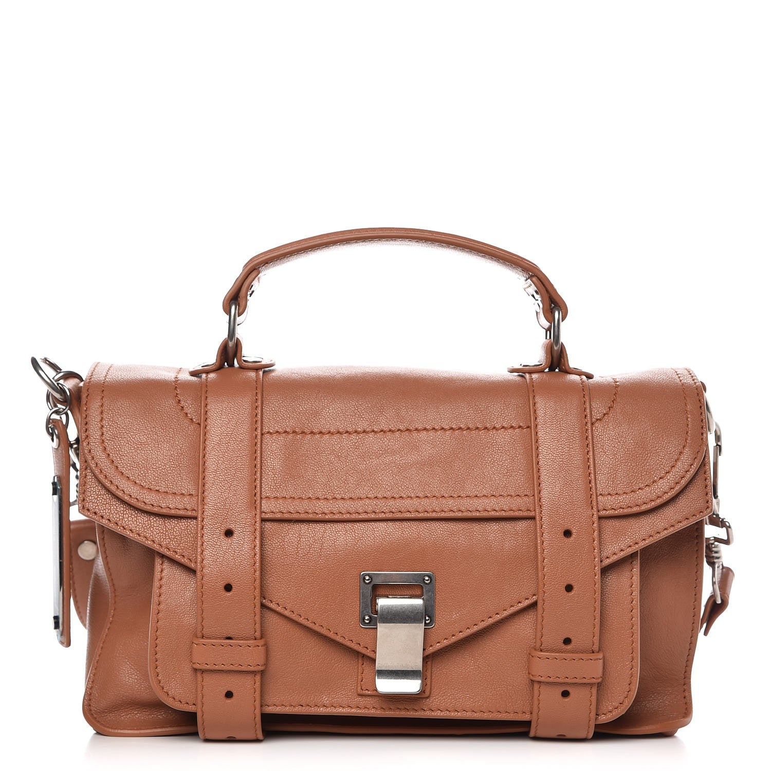 Proenza Schouler Lambskin Tiny PS1 Satchel Dune 1 of 8