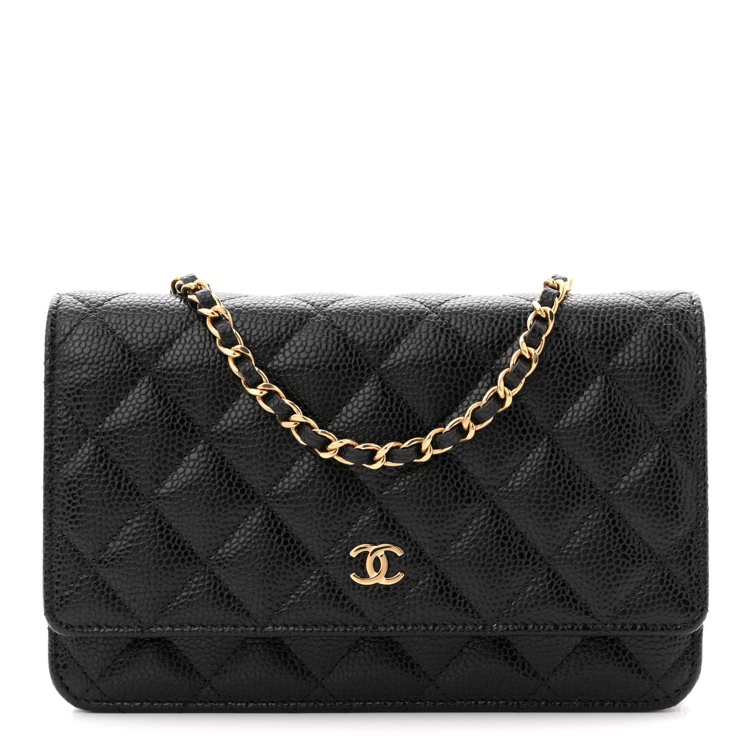 Chanel Caviar Quilted Wallet on Chain WOC Black 1 of 11