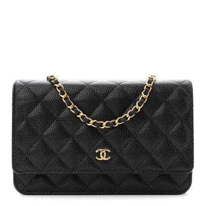 Chanel Caviar Quilted Wallet on Chain WOC Black 1 of 11