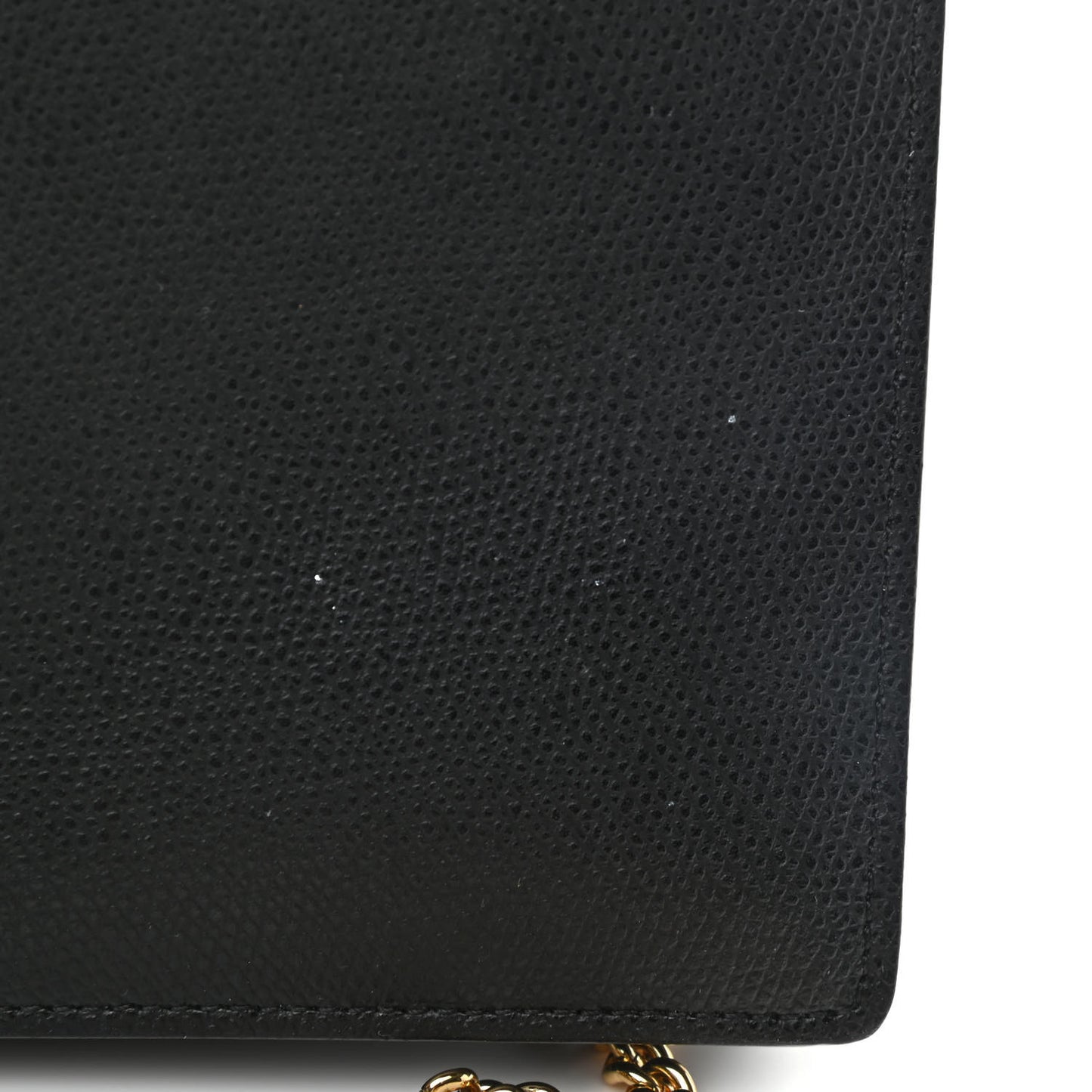 Vitello Cruise F is Fendi Bi-Color FF 1974 Embossed Medium Envelope Wallet On Chain Black Maya