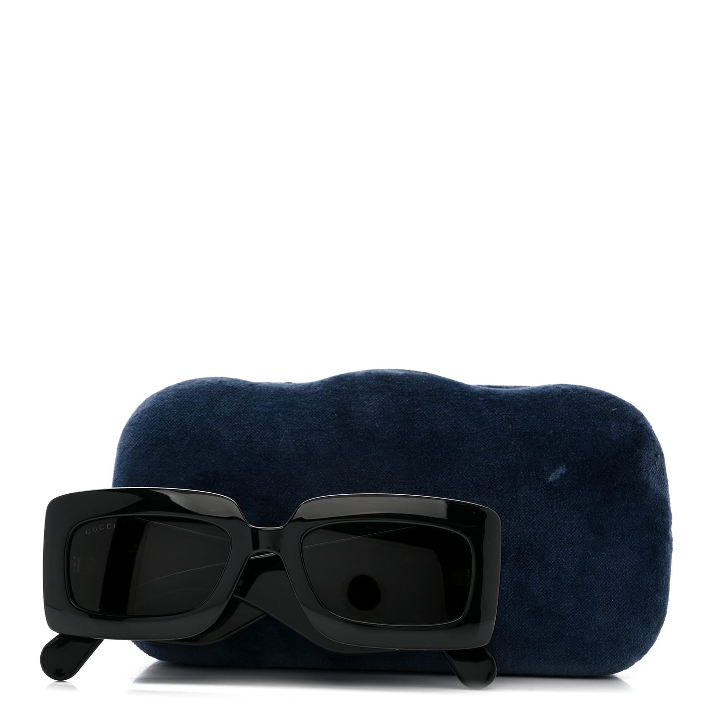 Acetate Rectangular Sunglasses GG0811S Black