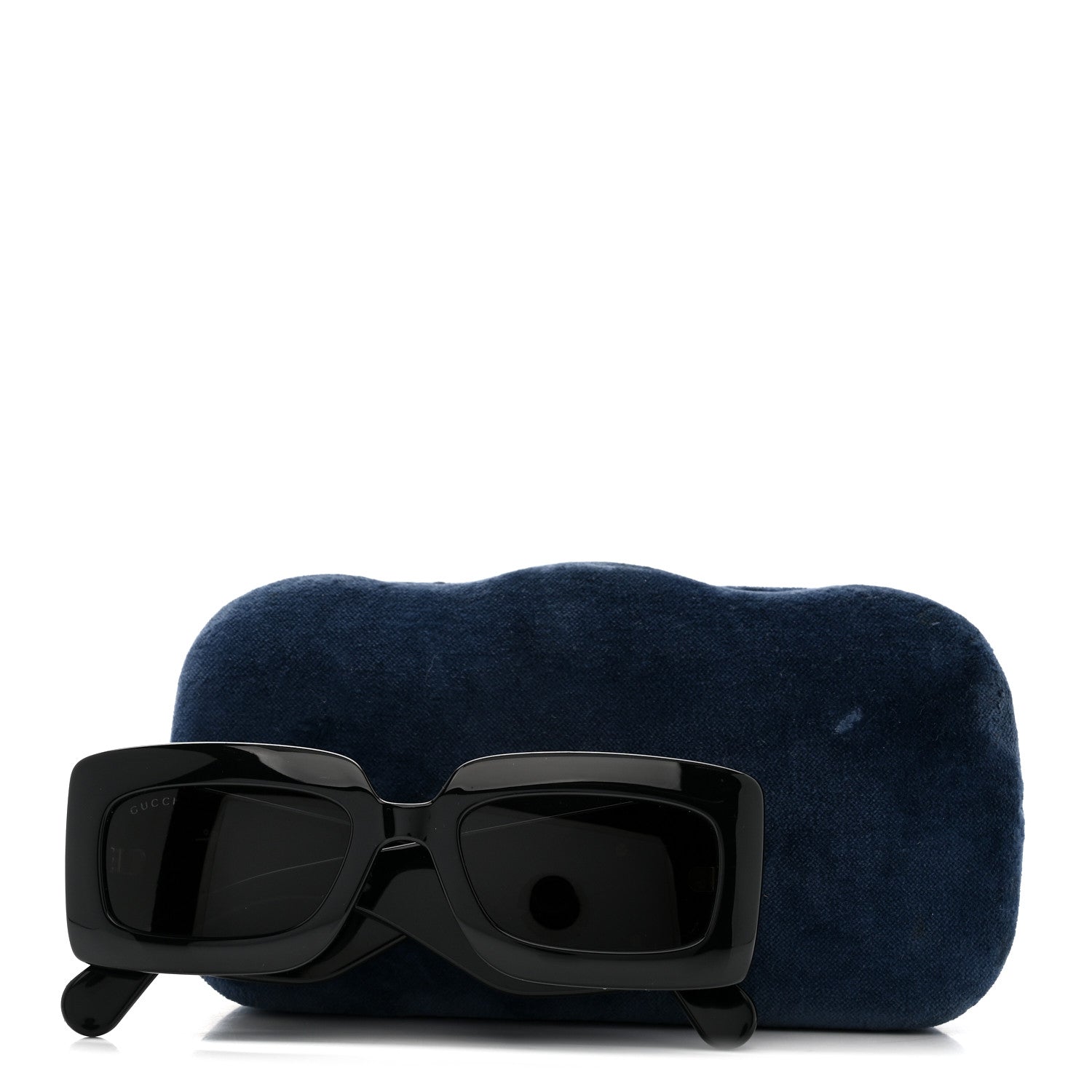 Gucci Acetate Rectangular Sunglasses GG0811S Black 8 of 8
