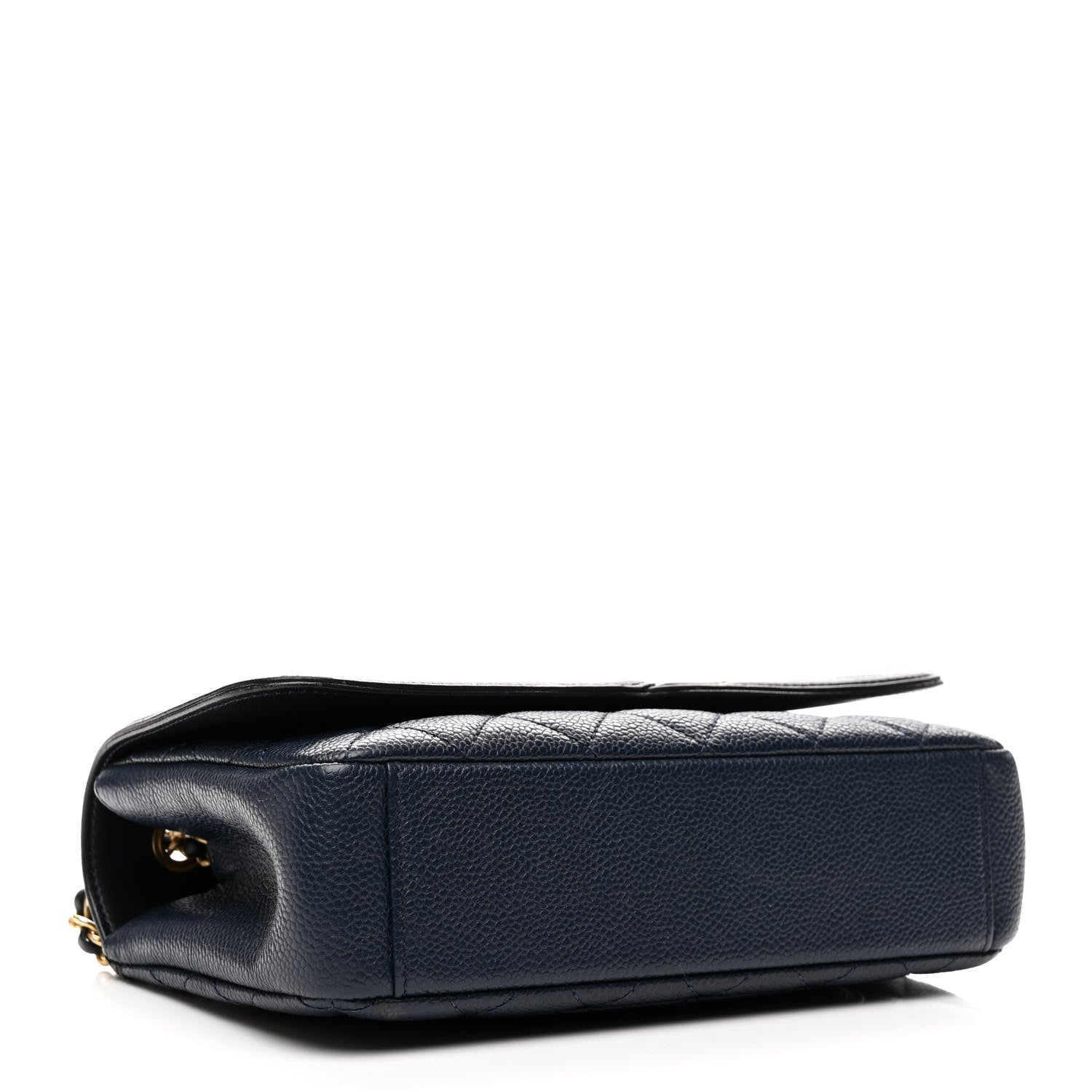 Chanel Caviar Quilted Small CC Filigree Flap Navy Black 4 of 10
