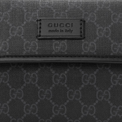 Gucci GG Supreme Monogram Web Slim Belt Bag Black Grey 8 of 10