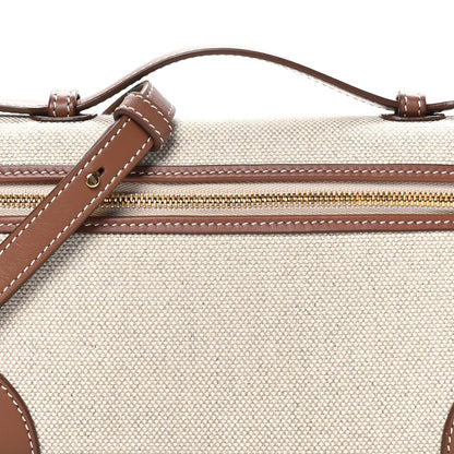 Loro Piana Cotton Linen L19 Extra Pocket Pouch Natural Caramel Sugar 7 of 9