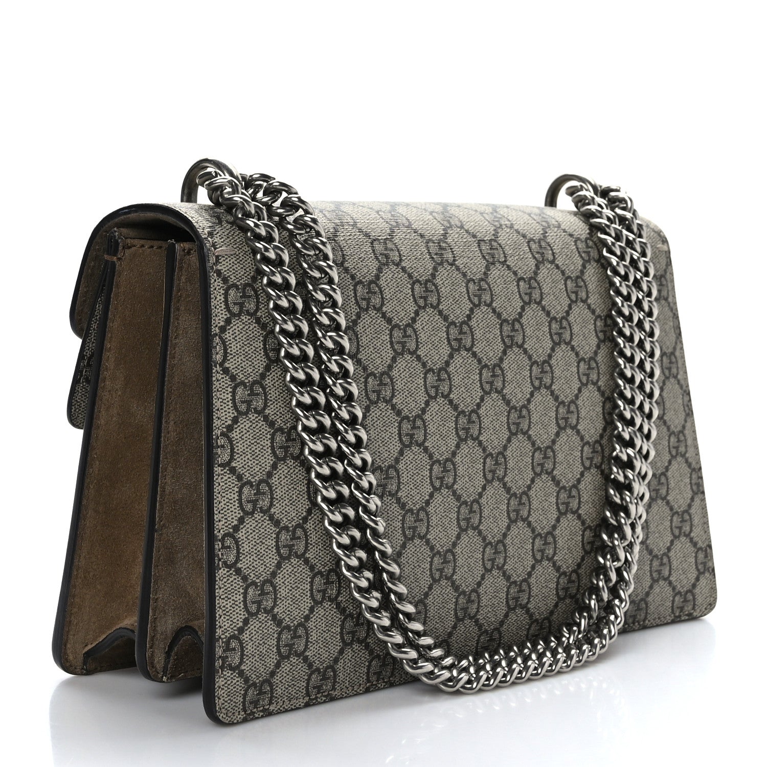 Gucci GG Supreme Monogram Small Dionysus Shoulder Bag Taupe 3 of 9
