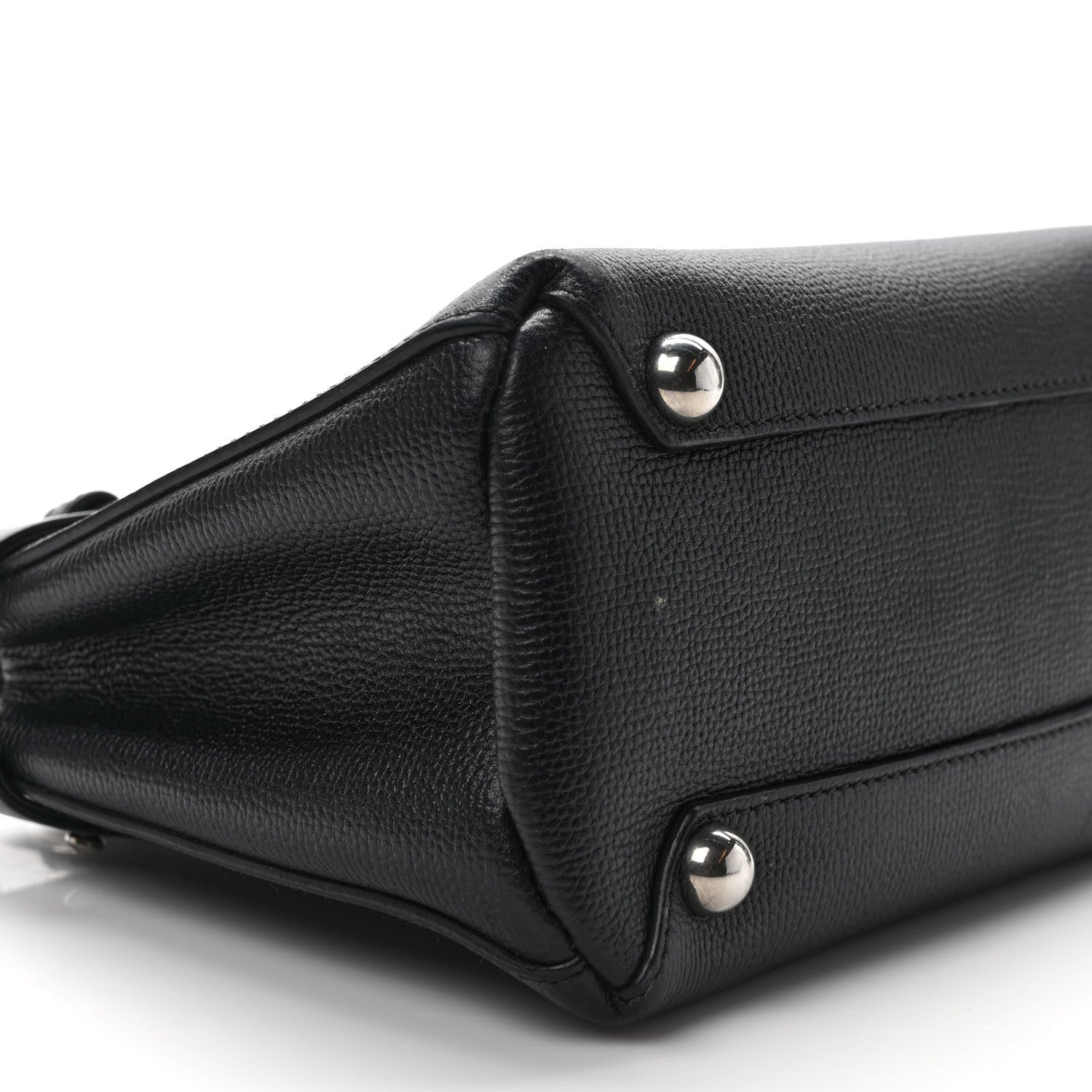 Burberry Derby Calfskin House Check Small Banner Tote Black 7 of 12
