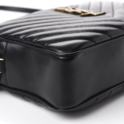 Saint Laurent Calfskin Matelasse Monogram Lou Camera Bag Black 6 of 10