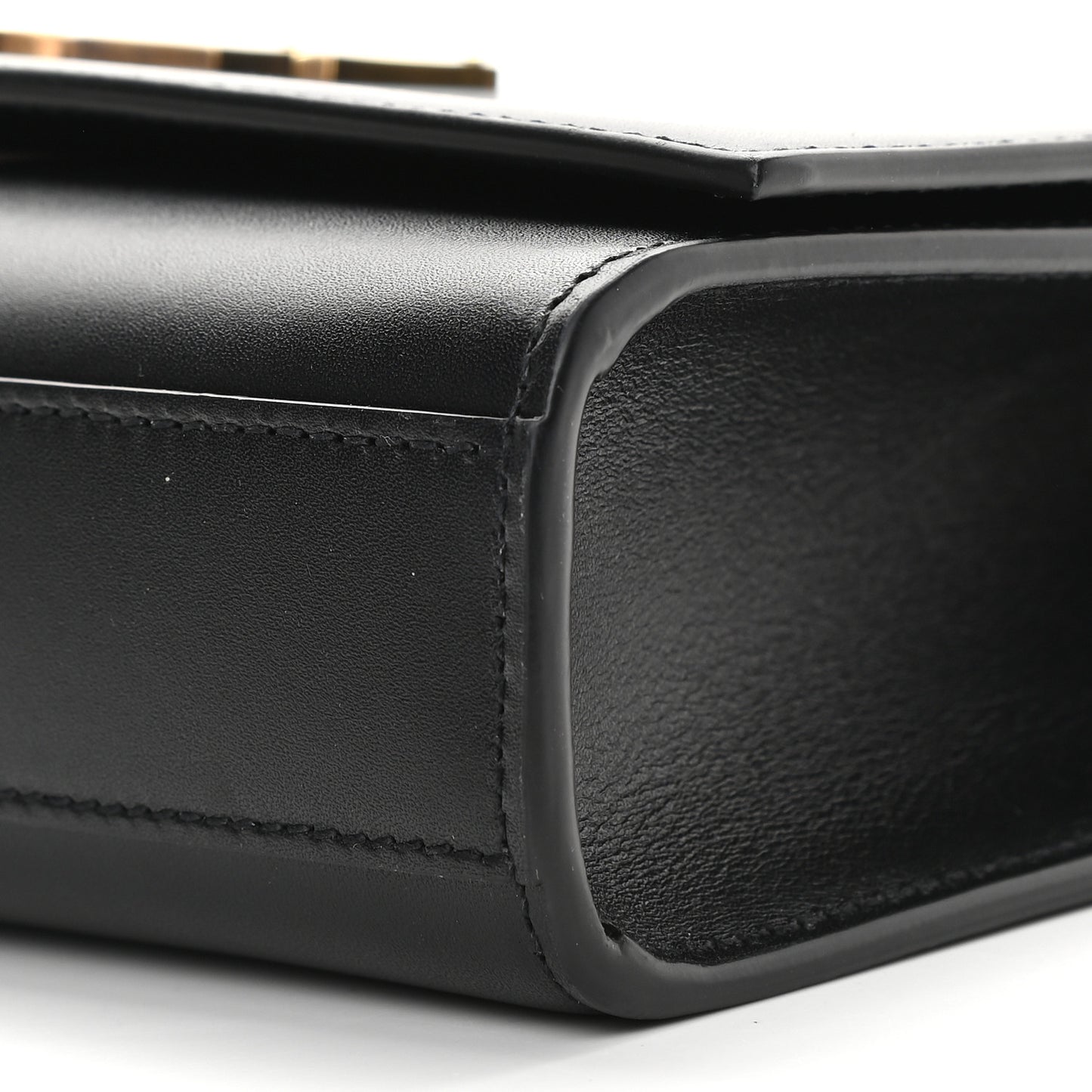 Smooth Calfskin Medium Classic Monogram Kate Satchel Black