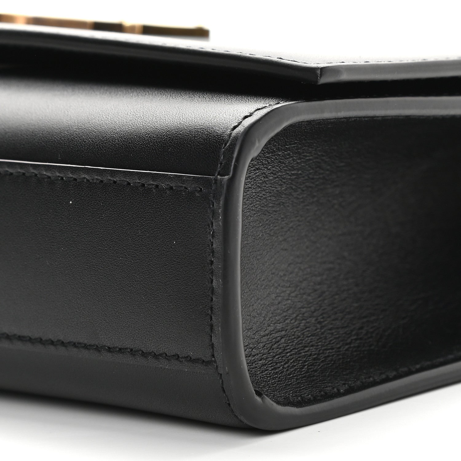 Saint Laurent Smooth Calfskin Medium Classic Monogram Kate Satchel Black 8 of 8