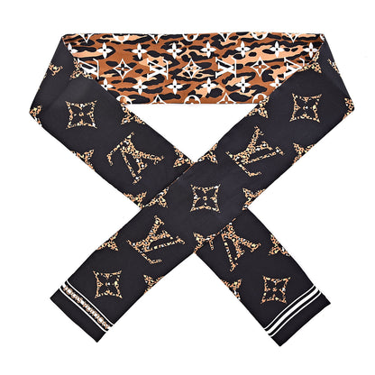 Louis Vuitton Silk Monogram Giant Jungle Bandeau Black 1 of 3