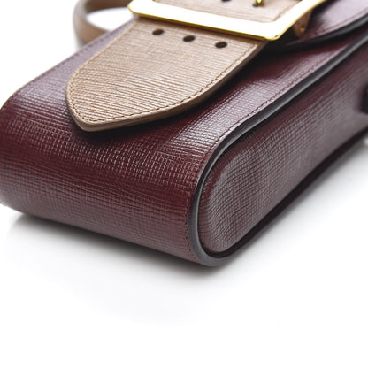 Burberry Prorsum Grainy Calfskin Oblong Belt Bag Burgundy 10 of 11